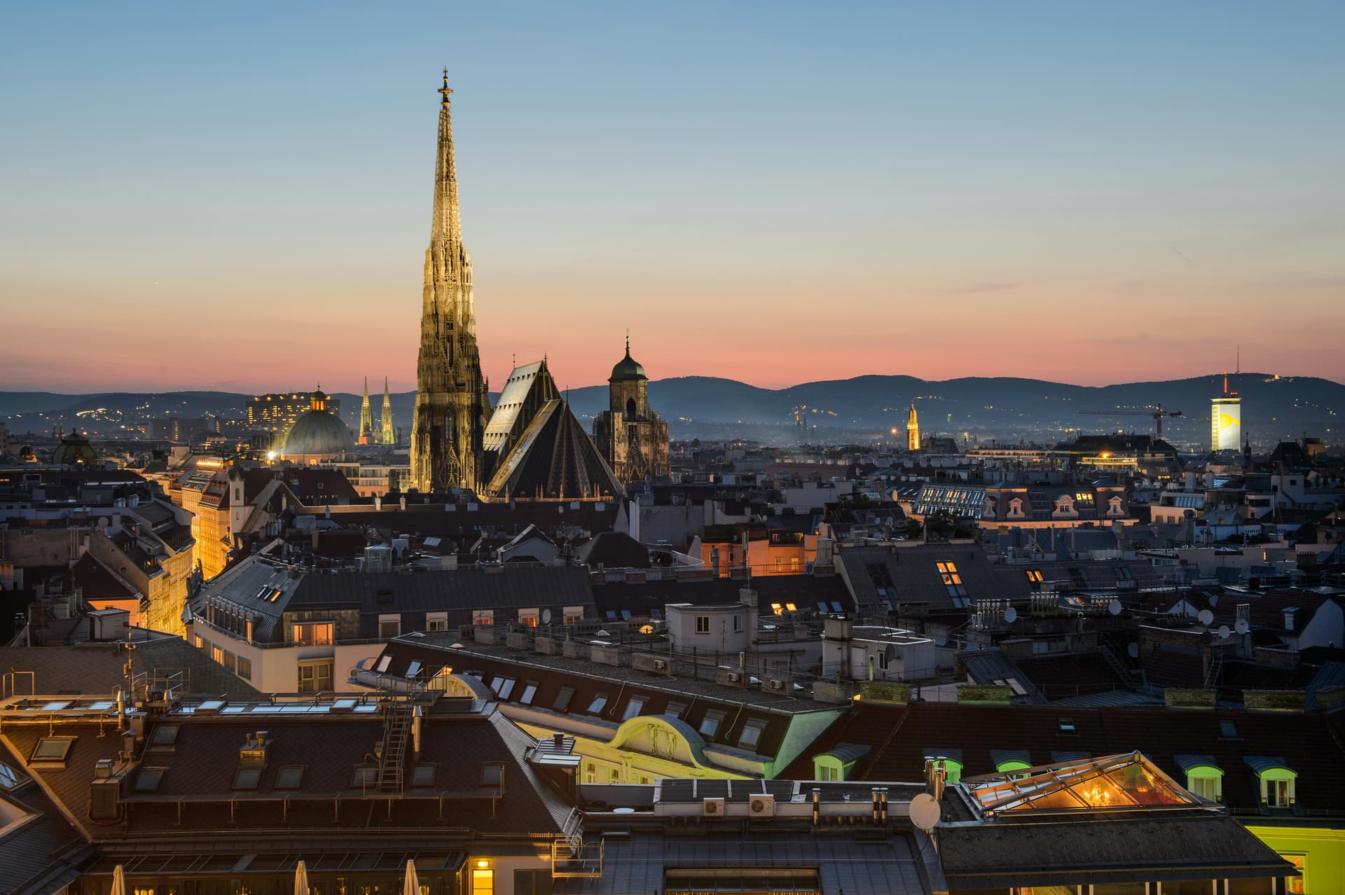 Evening View on Vienna